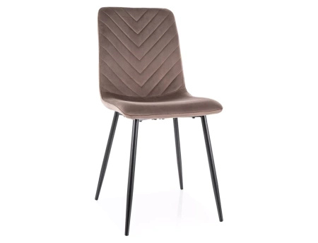 Zestaw 4 krzeseł Daren Velvet cappuccino