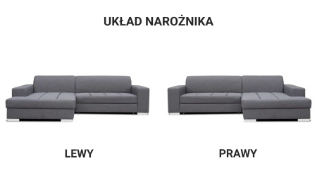 Narożnik MISTRAL 260x177 cm z funkcją spania