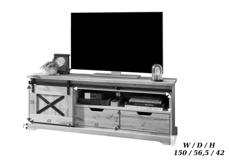 Szafka RTV I WZ-0424 dąb