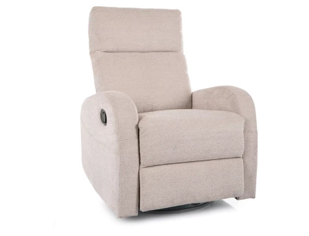 Fotel rozkładany Olimp Raven jasny szary