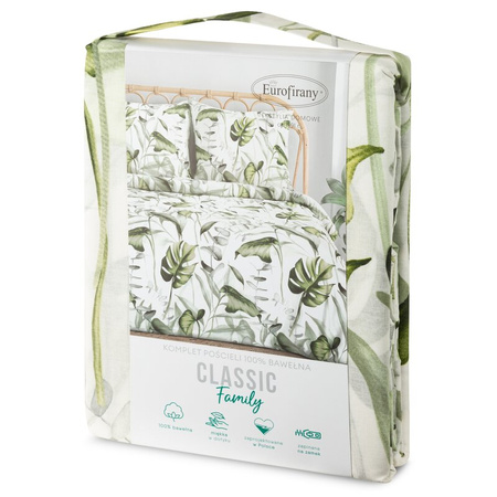 KOMPLET POŚCIELI BAWEŁNIANEJ ELLEN 160 X 200 CM BIAŁY