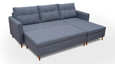 Narożnik AREO 229x153 cm w zestawie z pufą