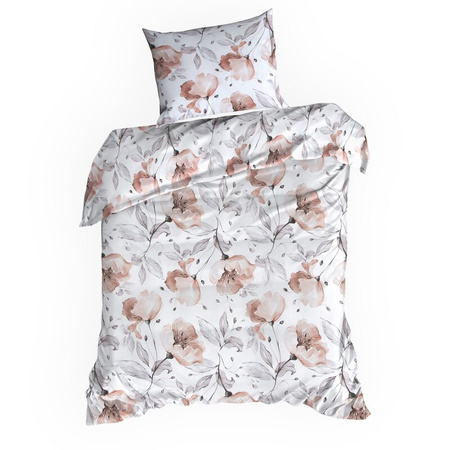 KOMPLET POŚCIELI BAWEŁNIANEJ NICKY 220 X 200 CM BIAŁY