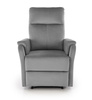 CROCUS fotel wypoczynkowy z funkcją elektrycznego rozkładania, popielaty (1p=1szt)