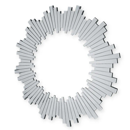 Lustro okrągłe Sunset Silver 80cm w delikatnej ramie