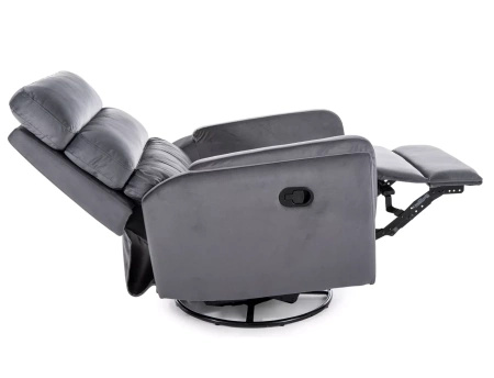 Fotel rozkładany Argos Velvet szary