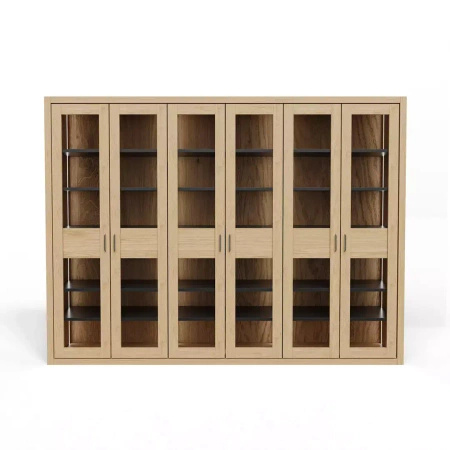 Nowoczesna biblioteczka 6-drzwiowa 39x305x230 cm Ambasador