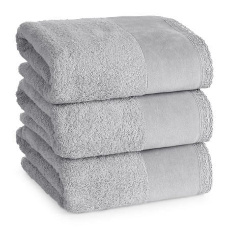 RĘCZNIK EMI (03) 50 X 90 CM SREBRNY