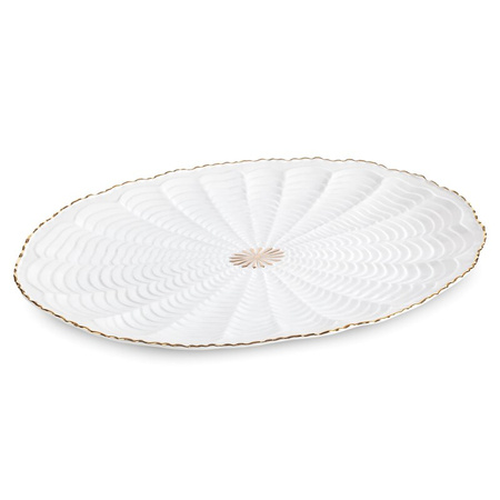 PATERA DEKORACYJNA GAIA (04) 41 X 28 X 3 CM KREMOWY