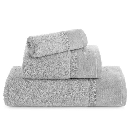 RĘCZNIK SISI (03) 50 X 90 CM SREBRNY