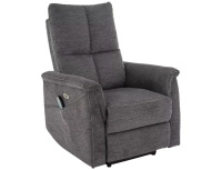 Fotel rozkładany Neptun M Brego ciemny szary