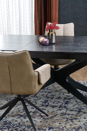 SANDRO stół rozkładany, czarny (2p=1szt)