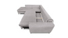 Narożnik Moon Set 1 302x235 cm szary z funkcją spania BEFAME