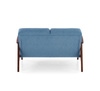 MILANO 2S sofa - niebieski tap. Castel 74 (1p=1szt)