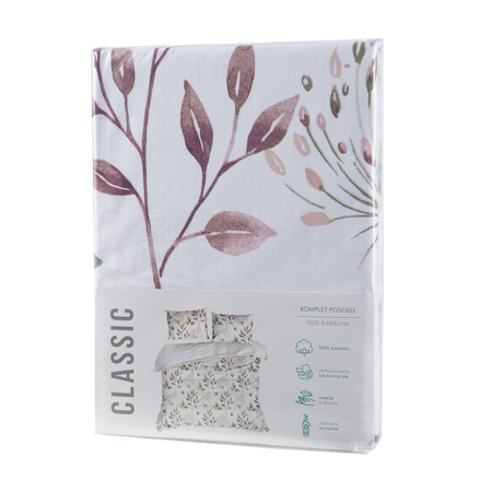 KOMPLET POŚCIELI BAWEŁNIANEJ SONIA 36 220 X 200 CM JASNOKREMOWY