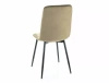 Zestaw 4 krzeseł Ivo Velvet ciemny beżowy