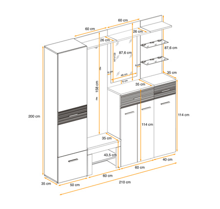 Garderoba Gustavo IV + Poduszka