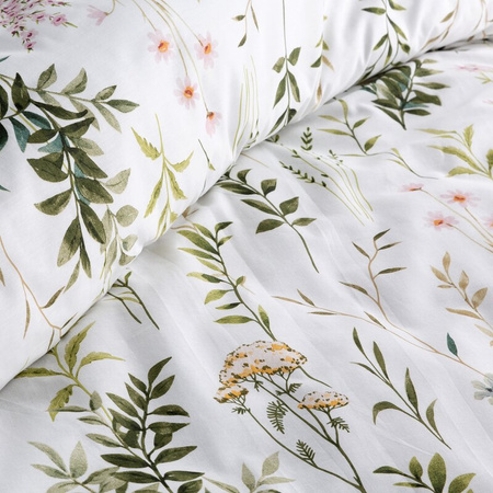 KOMPLET POŚCIELI BAWEŁNIANEJ VANESS 160 X 200 CM BIAŁY