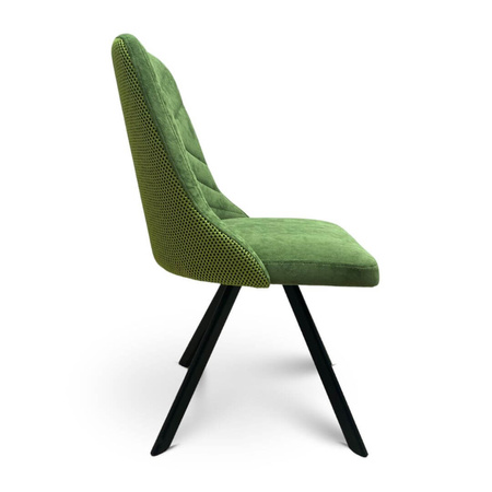 Krzesło NERO zielone w tkaninie