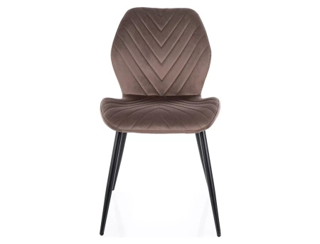 Zestaw 4 krzeseł Mike Velvet cappuccino