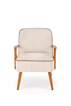 PASTORE fotel wypoczynkowy jasny beż / jasny orzech (1p=1szt)