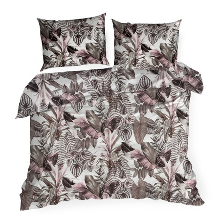 KOMPLET POŚCIELI BAWEŁNIANEJ DAVOS 160 X 200 CM FIOLETOWY