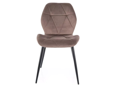 Zestaw 4 krzeseł Rick Velvet cappuccino
