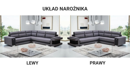 Narożnik A2 305x272 cm z funkcją spania
