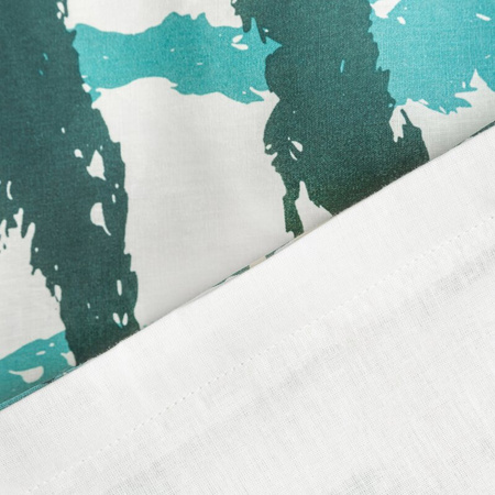 POŚCIEL BAWEŁNIANA D91 IDA 01 220 X 200 CM TURKUSOWY