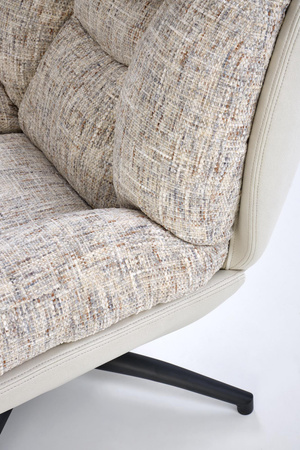 KRONOS fotel z podnóżkiem, beżowy / wielobarwny (1p=1szt)