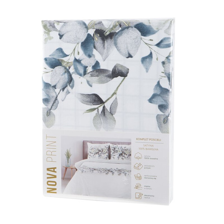 KOMPLET POŚCIELI SATYNOWEJ NIKA 56 220 X 200 CM BIAŁY