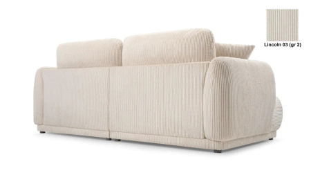 Nowoczesna sofa do salonu Chacco 206x102 cm z poduchami, tapicerowane plecy