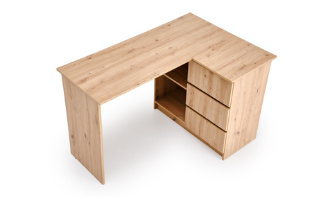 BEGA biurko, dąb artisan (2p=1szt)