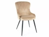 Zestaw 4 krzeseł Lotus Velvet beżowy