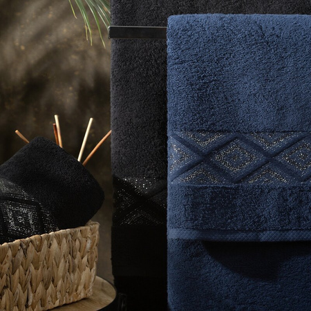 RĘCZNIK AZARI (06) 70 X 140 CM CZARNY