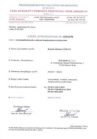 GOLIAT fotel gabinetowy czarny (1p=1szt)