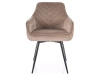 Zestaw 2 krzeseł Servio Velvet ciemny beżowy
