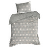 KOMPLET POŚCIELI FLANO 4 220 X 200 CM SREBRNY