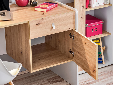 Biurko białe 134x78x57 cm Vivero typ BK