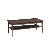 Stolik kawowy Cantiero 120x60x45 cm z litego orzecha amerykańskiego z półką