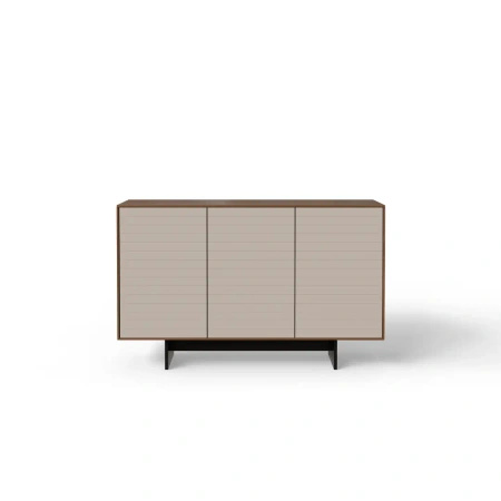 Komoda nowoczesna 3-drzwiowa 154x96x42 cm Slim Kaszmir dąb orzech