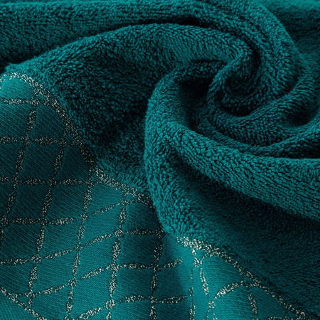 RĘCZNIK LAYLA (06) 70 X 140 CM CIEMNOTURKUSOWY