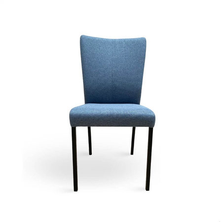 Krzesło PRASAL niebieskie w tkaninie