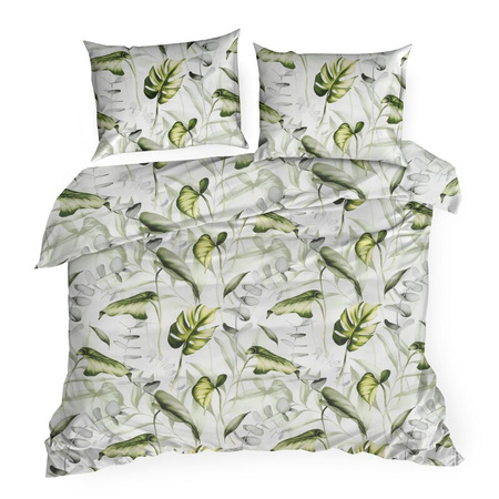 KOMPLET POŚCIELI BAWEŁNIANEJ ELLEN 160 X 200 CM BIAŁY