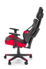 NITRO fotel gabinetowy eco skóra / tkanina, czarny / czerwony (1p=1szt)