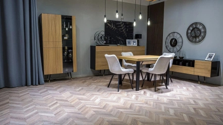 Stół rozkładany MINIMAX typ C 120 / 320 cm laminat dąb jasny