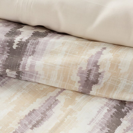 KOMPLET POŚCIELI SATYNOWEJ NIKA 24 160 X 200 CM BEŻOWY