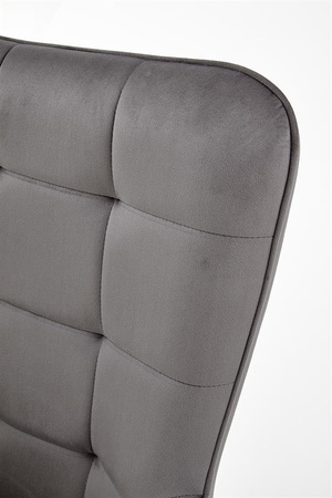 CASTEL fotel wypoczynkowy czarny / jasny popiel