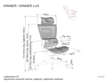 Fotel obrotowy Winner
