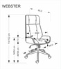 WEBSTER fotel gabinetowy orzechowy/beżowy